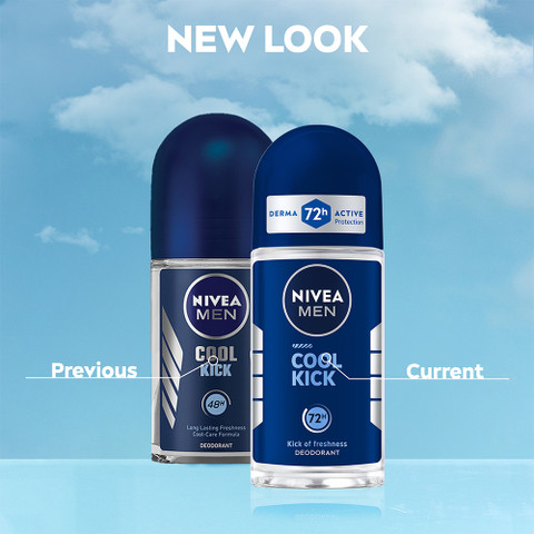 رول ضد تعریق مردانه نیوا nivea مدل cool kick حجم 50 میلی لیتر