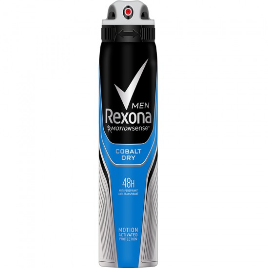 اسپری ضد تعریق مردانه رکسونا rexona مدل cobalt dry حجم 200 میلی لیتر
