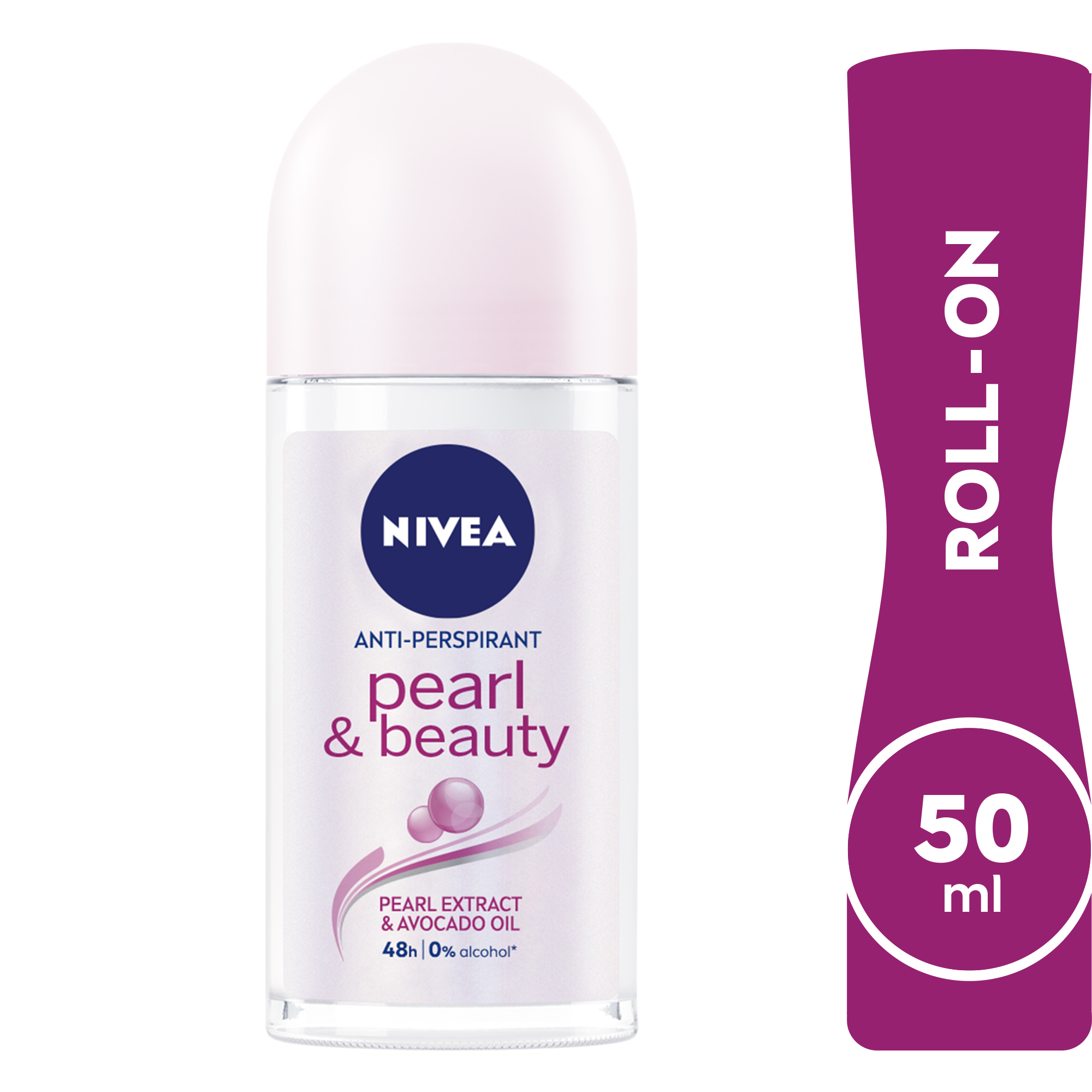 رول ضد تعریق زنانه نیوا nivea مدل pearl and beauty حجم 50 میلی لیتر