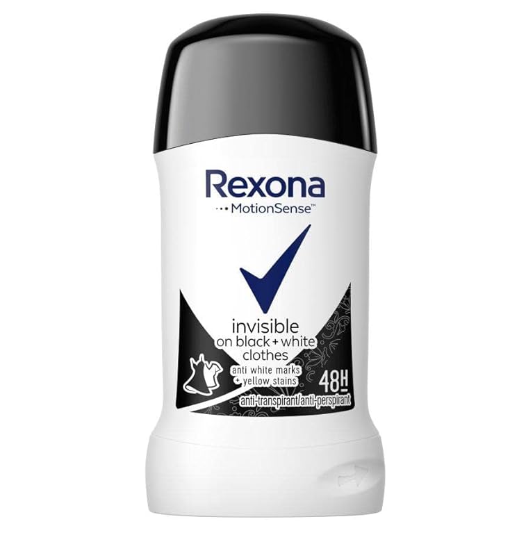 رول ضد تعریق زنانه رکسونا rexona مدل invisible black and white حجم 40 میلی لیتر