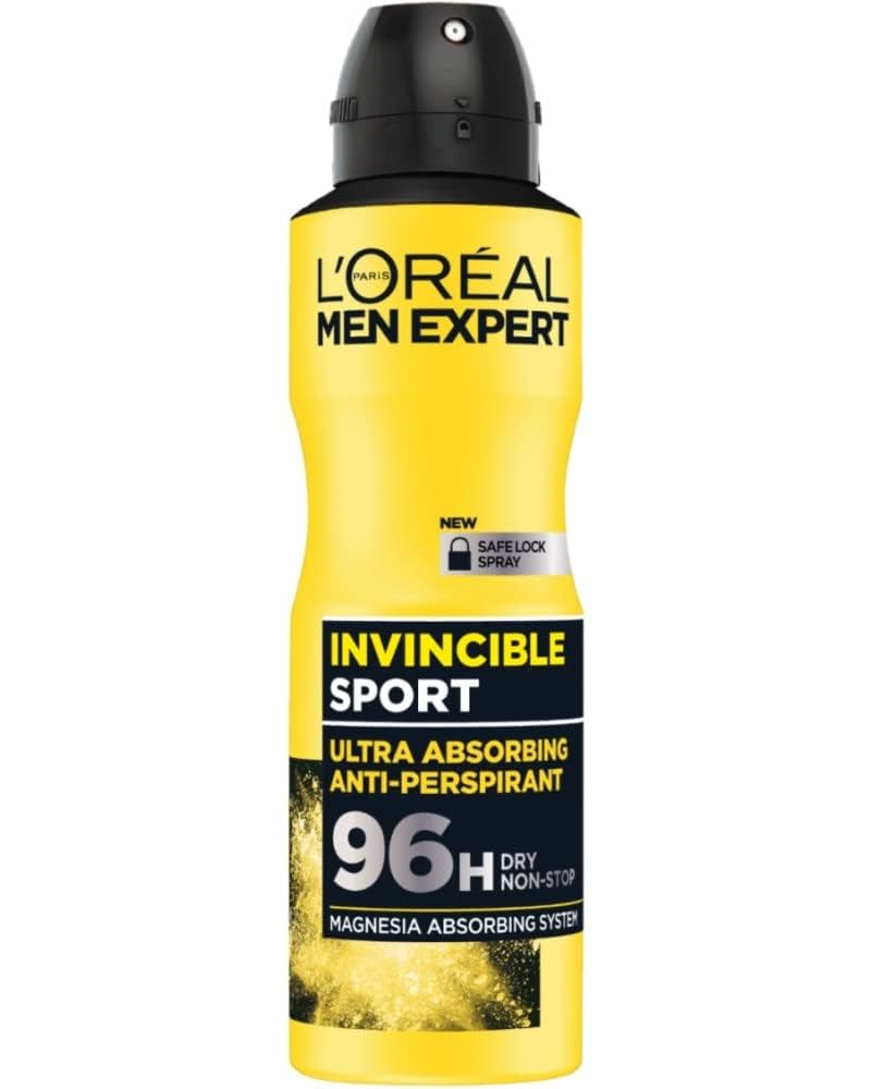اسپری ضد تعریق مردانه loreal men expert مدل invincible sport حجم 250 میلی لیتر