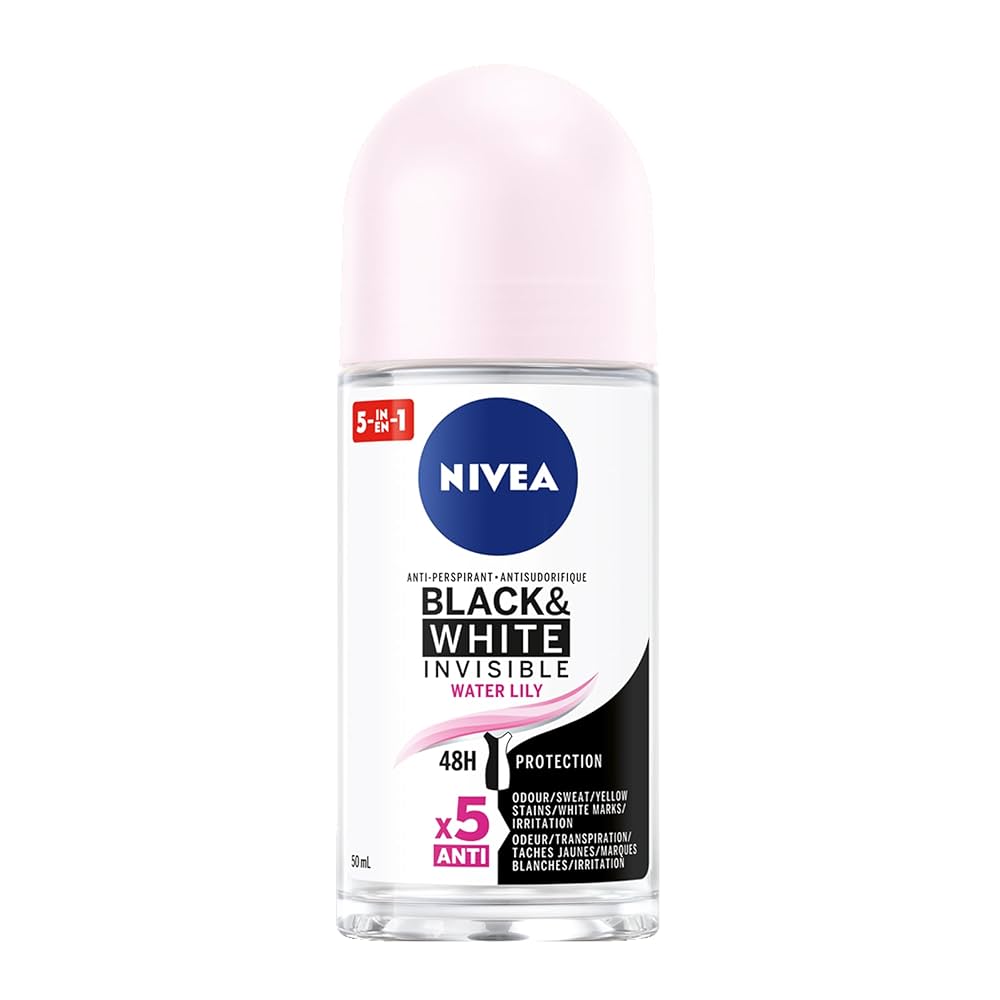رول ضد تعریق زنانه نیوا nivea مدل black and white invisible حجم 50 میلی لیتر