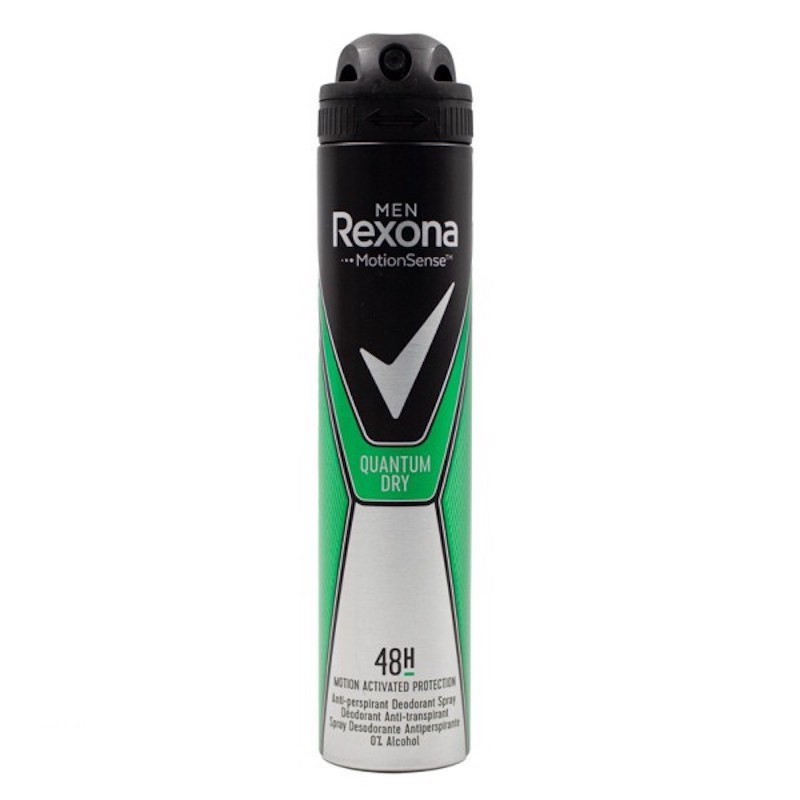 اسپری ضد تعریق مردانه رکسونا rexona مدل quantom dry حجم 200 میلی لیتر
