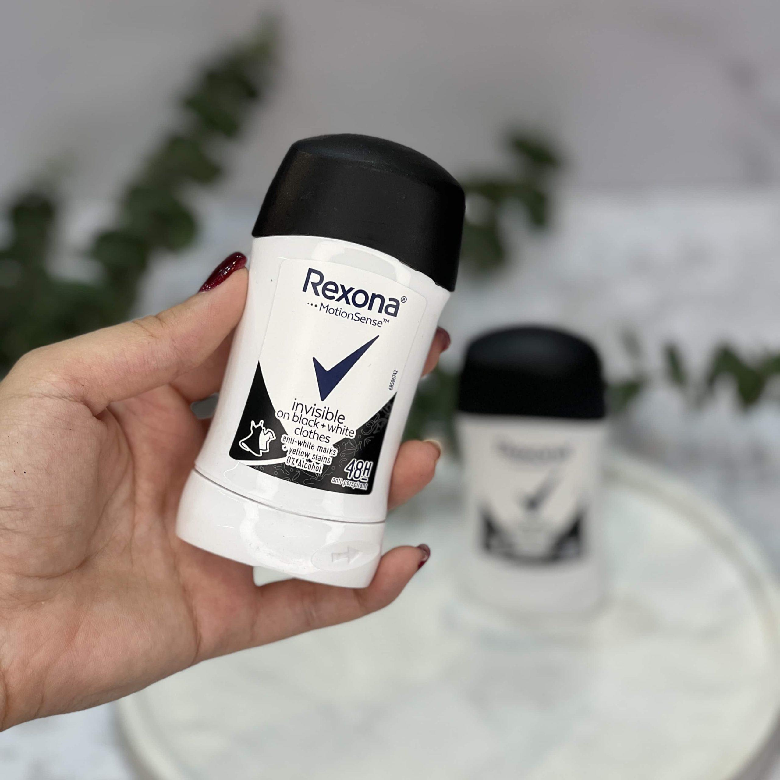 رول ضد تعریق زنانه رکسونا rexona مدل invisible black and white حجم 40 میلی لیتر
