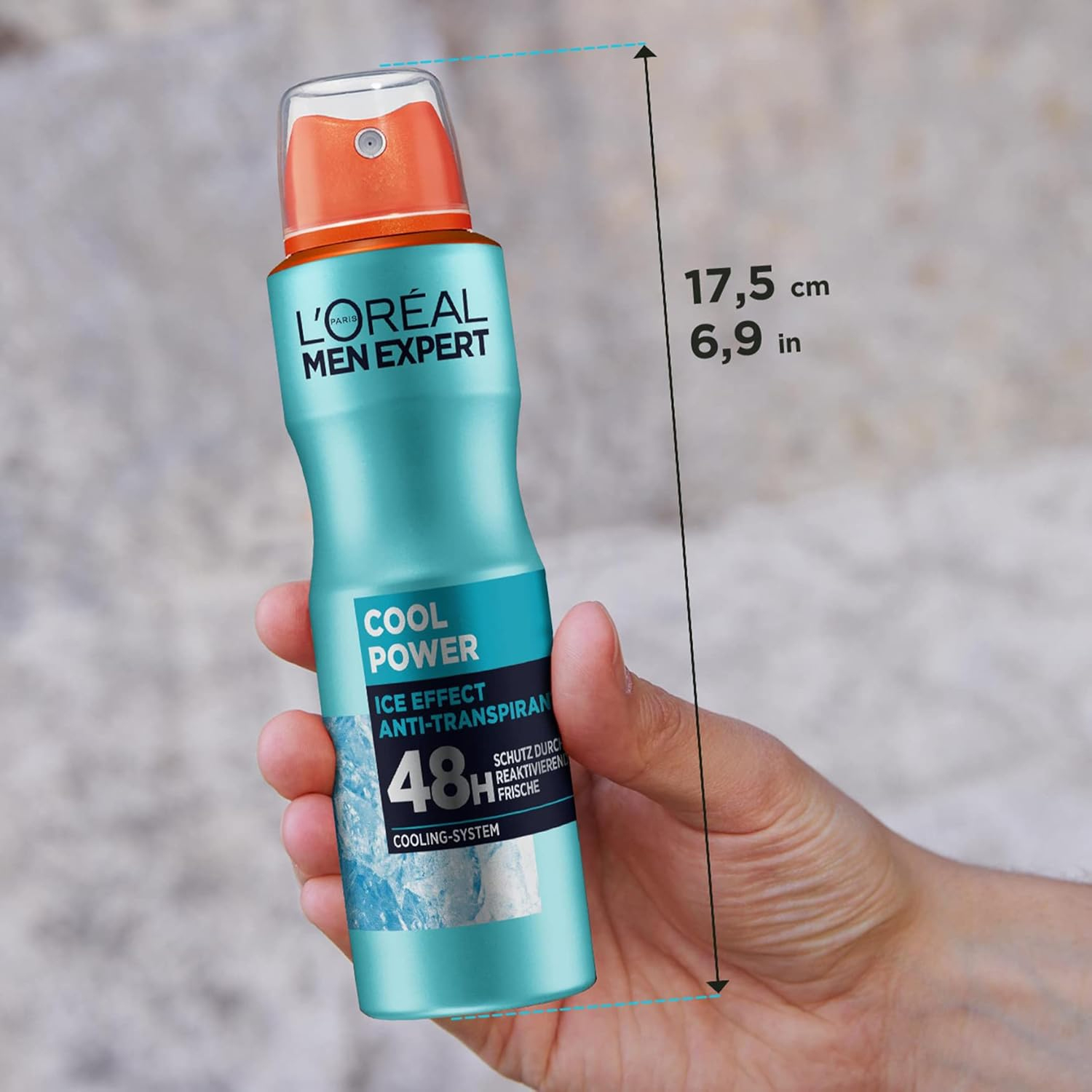 اسپری ضد تعریق مردانه لورآل loreal  مدل cool water حجم 250 میلی لیتر