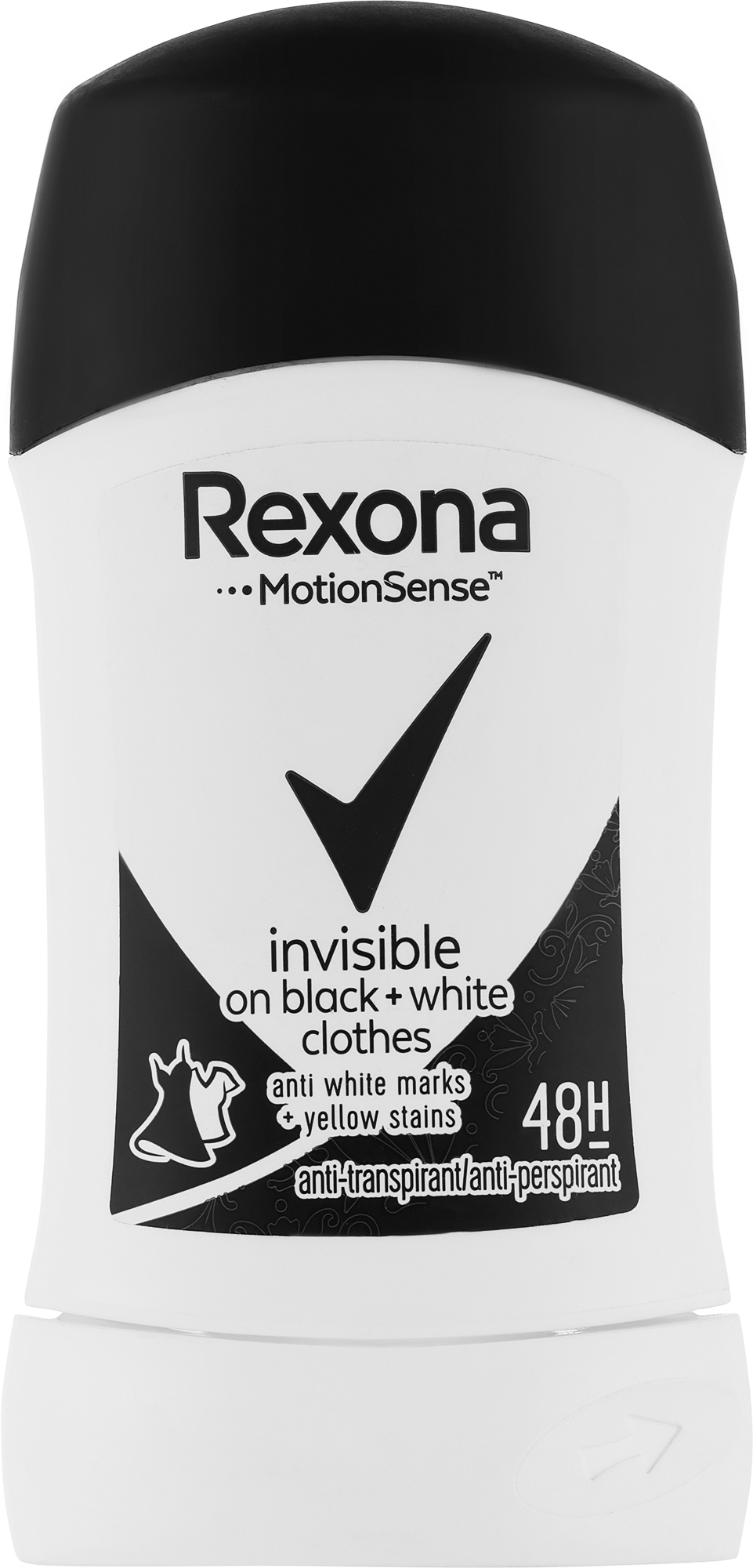 رول ضد تعریق زنانه رکسونا rexona مدل invisible black and white حجم 40 میلی لیتر