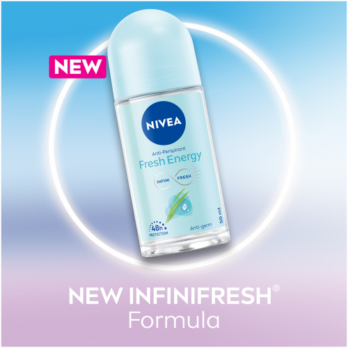 رول ضد تعریق زنانه نیوا nivea مدل fresh energy حجم 50 میلی لیتر