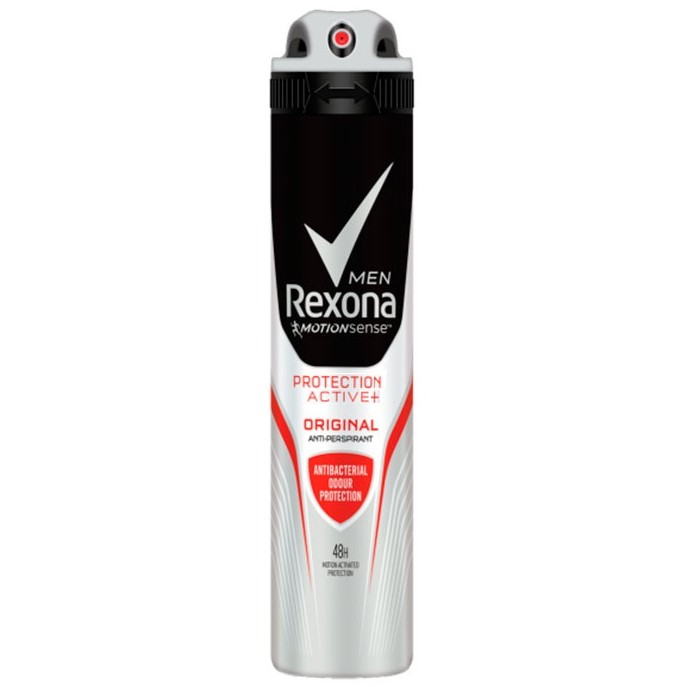 اسپری ضد تعریق مردانه رکسونا rexona مدل protection active + حجم 200 میلی لیتر